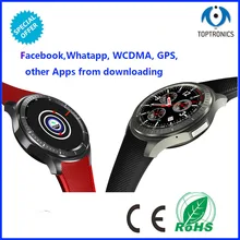 Лучшие продажи Android 5,1 Bluetooth 4,0 Смарт-часы телефон смарт-часы Поддержка sim-карты Wifi gps шагомер мониторинг сердечного ритма