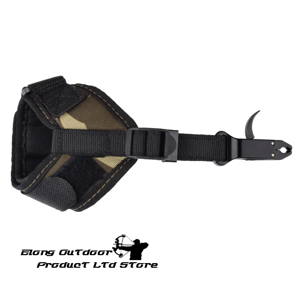 

1Pc Camo Release Aid Compound Bow Trigger Caliper Strap Wrist Band Accessories Archery Bow Free Shipping