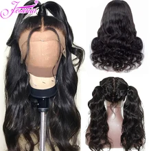 Объемный волнистый парик 13*4 парик из человеческих волос для женщин предварительно выщипанные волосы с волосами младенца перуанские прямые волосы парик