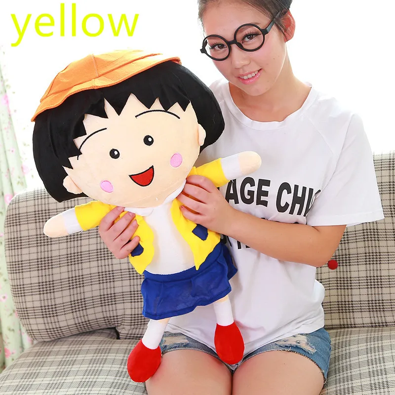 40 80 см Φ Chibi Maruko chan мягкая плюшевая игрушка кукла японский мультяшный персонаж