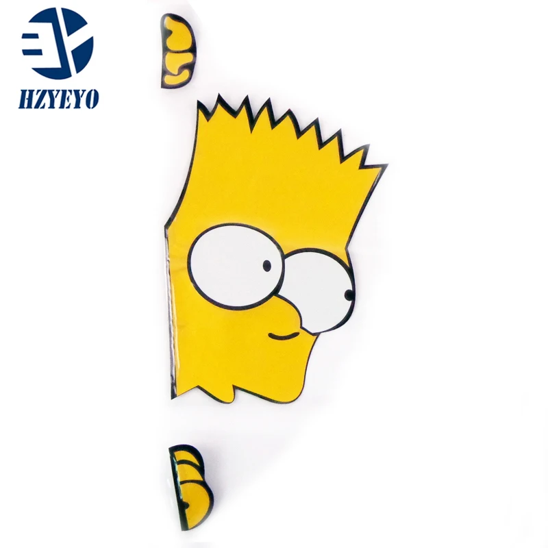

HZYEYO Car funny Styling Peeking Monster Stickers decorative sticker Graphic Vinyl decals ,T-156