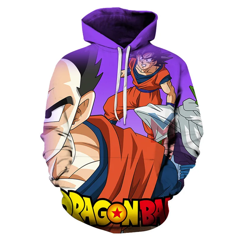 Новые nime толстовки Dragon Ball Z толстовки с капюшоном и карманами Goku 3D цифровая печать для мужчин и женщин с длинным рукавом новая Толстовка S-6XL - Цвет: AFKH3404