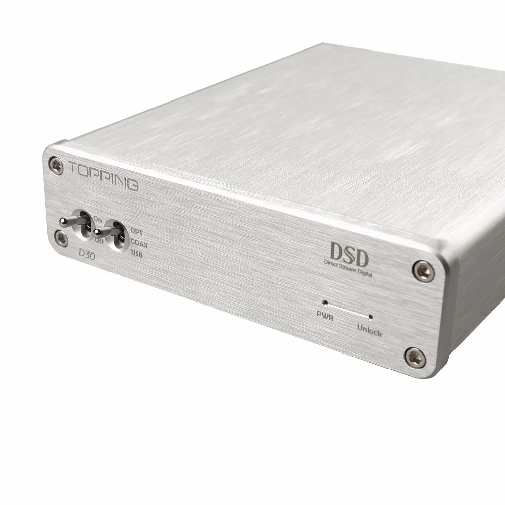 TOPPING D30 DSD hifi fever Настольный аудио декодер доска USB ЦАП на XMOS коаксиальный