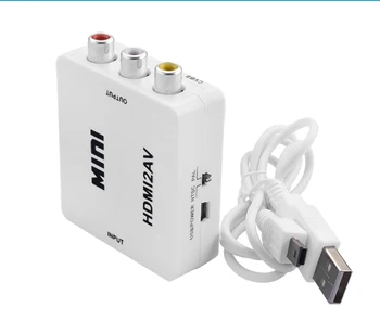 

1080P HDMI to AV HDMI to RCA AV2HDMI Mini HDMI to AV Converte Signal Converter for TV,VHS VCR,DVD Records Chipsets Shown HDMI2AV