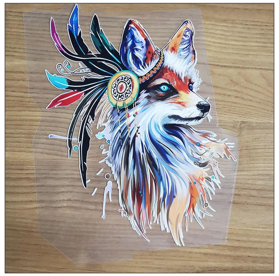Horse Fox Patches For Clothes Heat Transfers Cartoon Iron On Patches Washable Animal Patches Stickers For Parent-childs (12)
