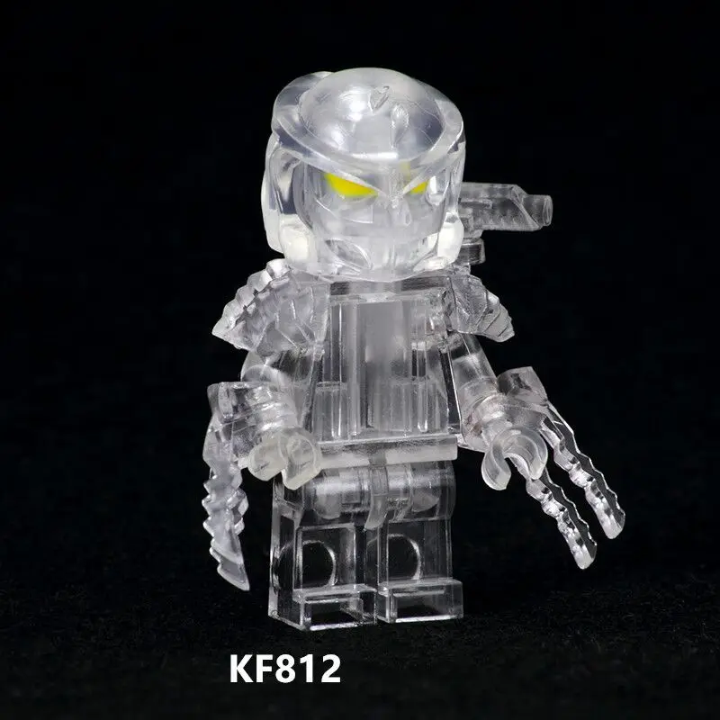 KF812 одной продажи строительные блоки Супер Герои фильм серии прозрачный кирпичи образование игрушки для детей Рождественский подарок