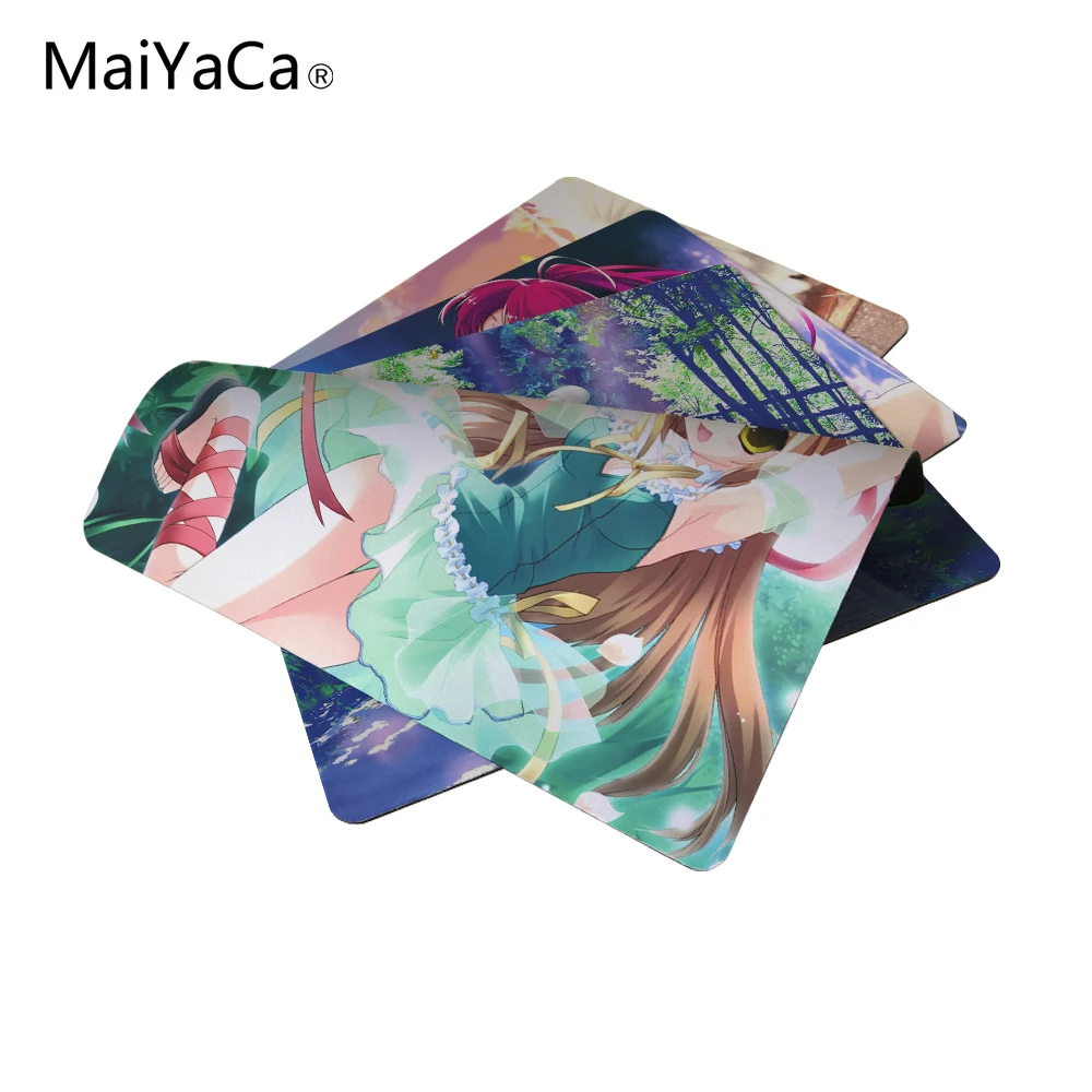 MaiYaCa аниме компьютерный коврик для мыши Коврик резиновый 18*22 см и 25*29 | Компьютеры