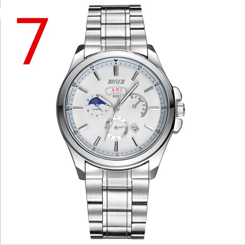 

men New Fashion Mechanical Watch Stainless Steel Concise Casual Luxury Business Wristwatch77