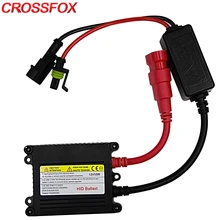 CROSSFOX 1 шт. 35 Вт 55 Вт DC ксеноновый блок зажигания H4 H7 H11 H3 9005 9006 880 H13 HID балласт фар автомобиля электронные балласты