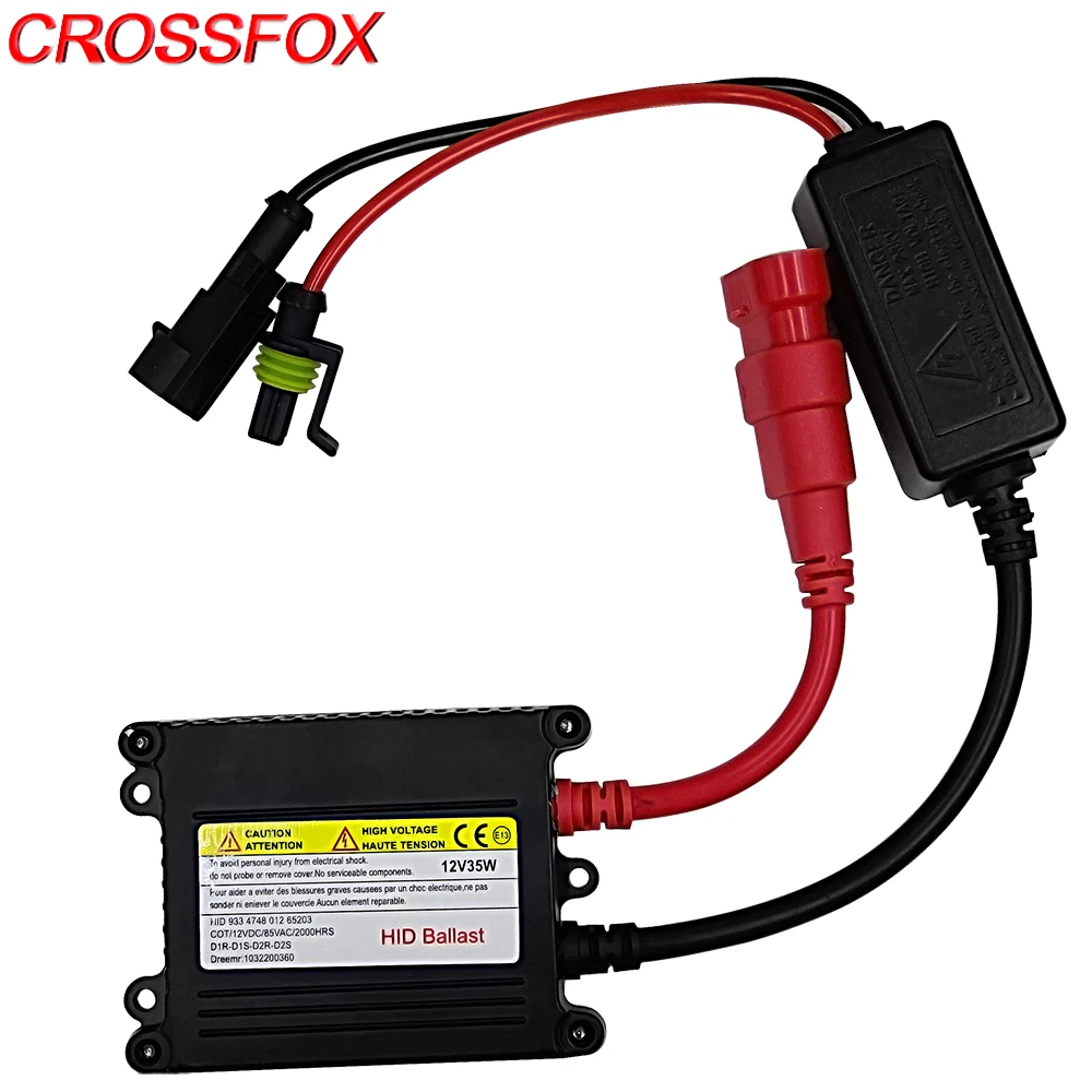 CROSSFOX 1 шт. 35 Вт 55 DC Xenon блок зажигания Nlock H4 H7 H11 H3 9005 9006 880 H13 HID балласт Автомобильные
