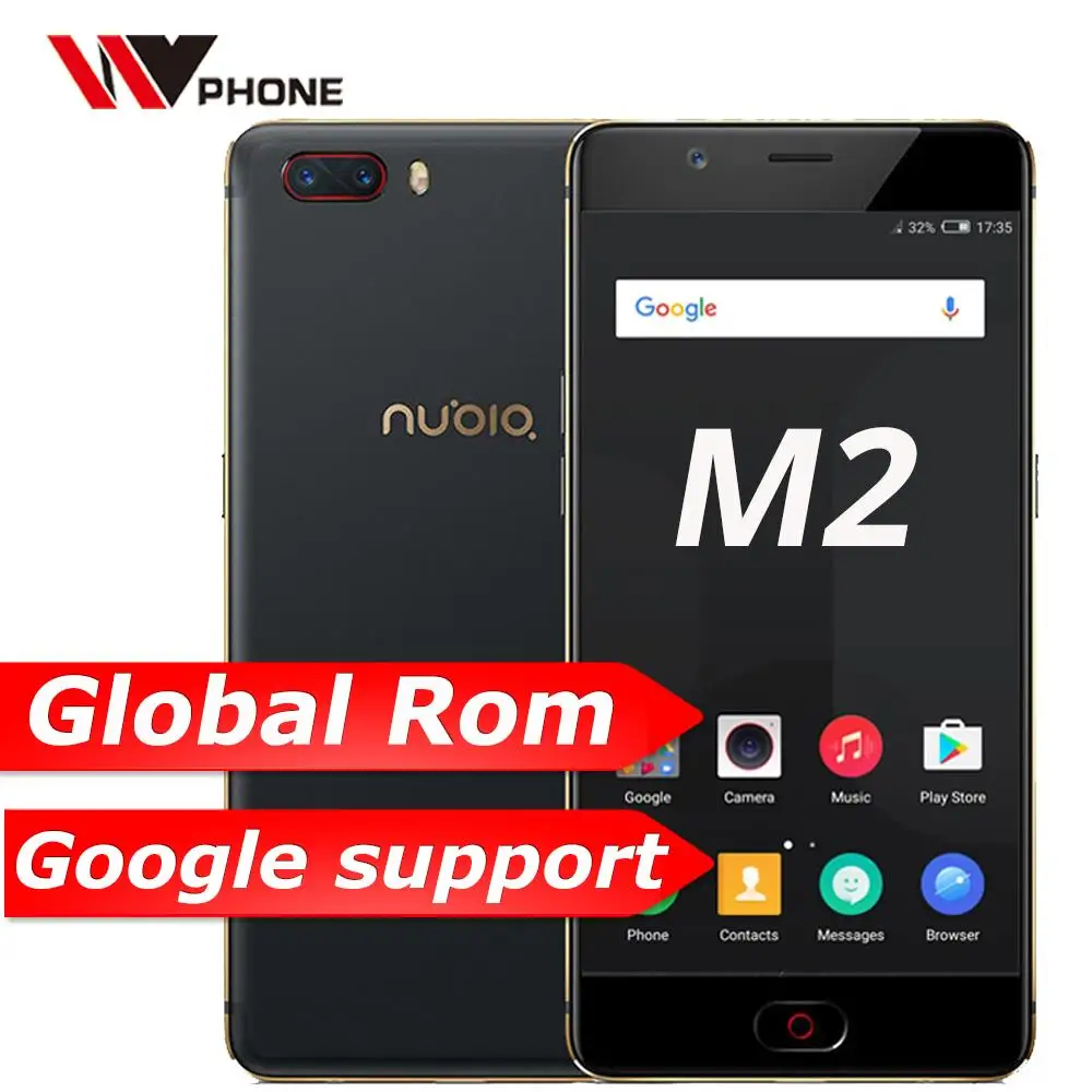  Global Rom Original Nubia M2 4G LTE Mobile Phone MSM8953 Octa Core 5.5 inch Dual Rear 13.0MP Big Ba