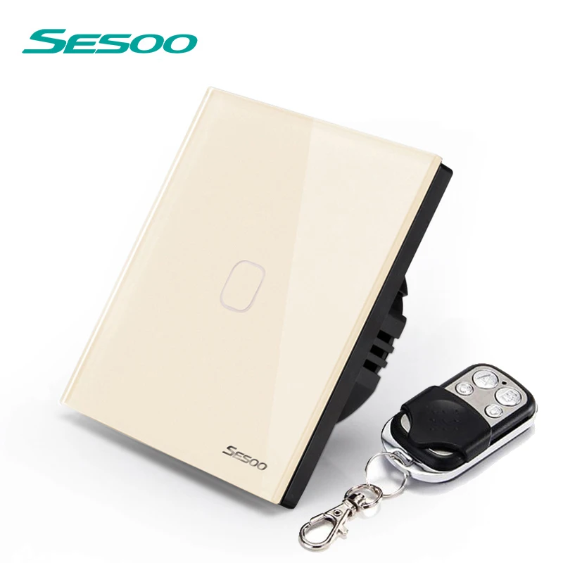  SESOO EU/UK Standard Smart Wall Switch Remote Control Switch 1 Gang 1 Way Wireless Remote Control T - 32794767838
