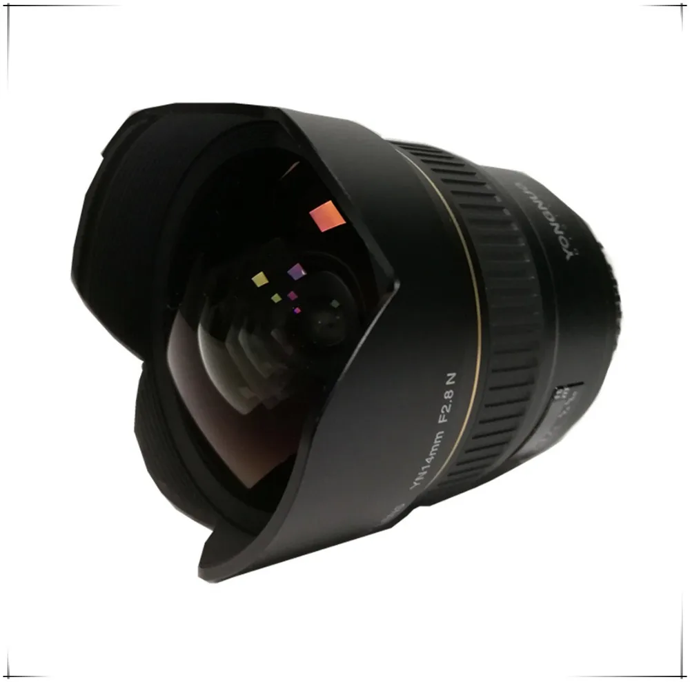 Светодиодная лампа для видеосъемки YONGNUO 14 мм F2.8 ультра-широкоугольный объектив с фиксированным фокусным расстоянием YN14mm Удлинительное макрокольцо для автоматического фокуса AF MF металлический байонет объектива для Nikon d5300 d3400 d3100 d200 d810