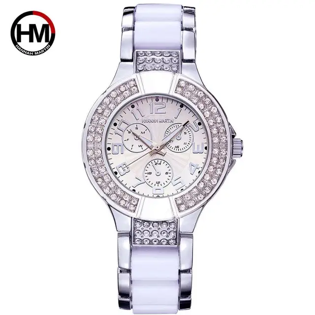 Fashion Waterproof Japan diamond Quartz Watch Movement Diamond ...