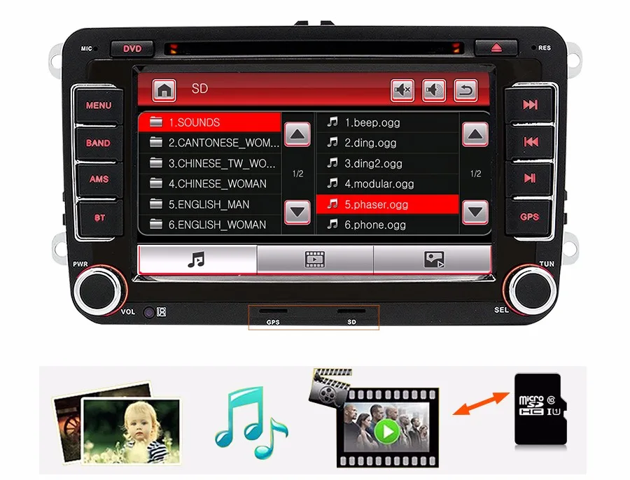 7 дюймов 2 Din Автомобильный DVD GPS Радио для Volkswagen VW гольф гольф 6 sharan jetta поло tiguan touran passat 2din DVD навигации автомагнитола магнитола для авто навигатором