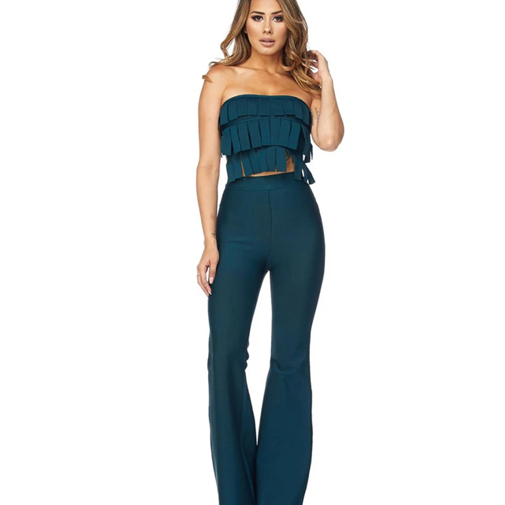 Aliexpress.com : Buy New Women Tassel Two Piece Set Wide