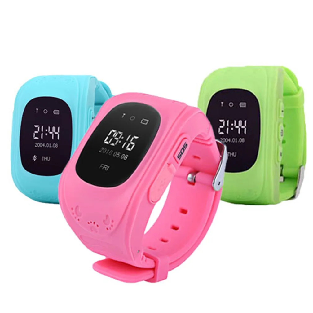Durable Children Kids Smart Watch Q50 Accurate Locator Tracker SOS Emergency Anti-Lost Smart Wrist Watch For Android