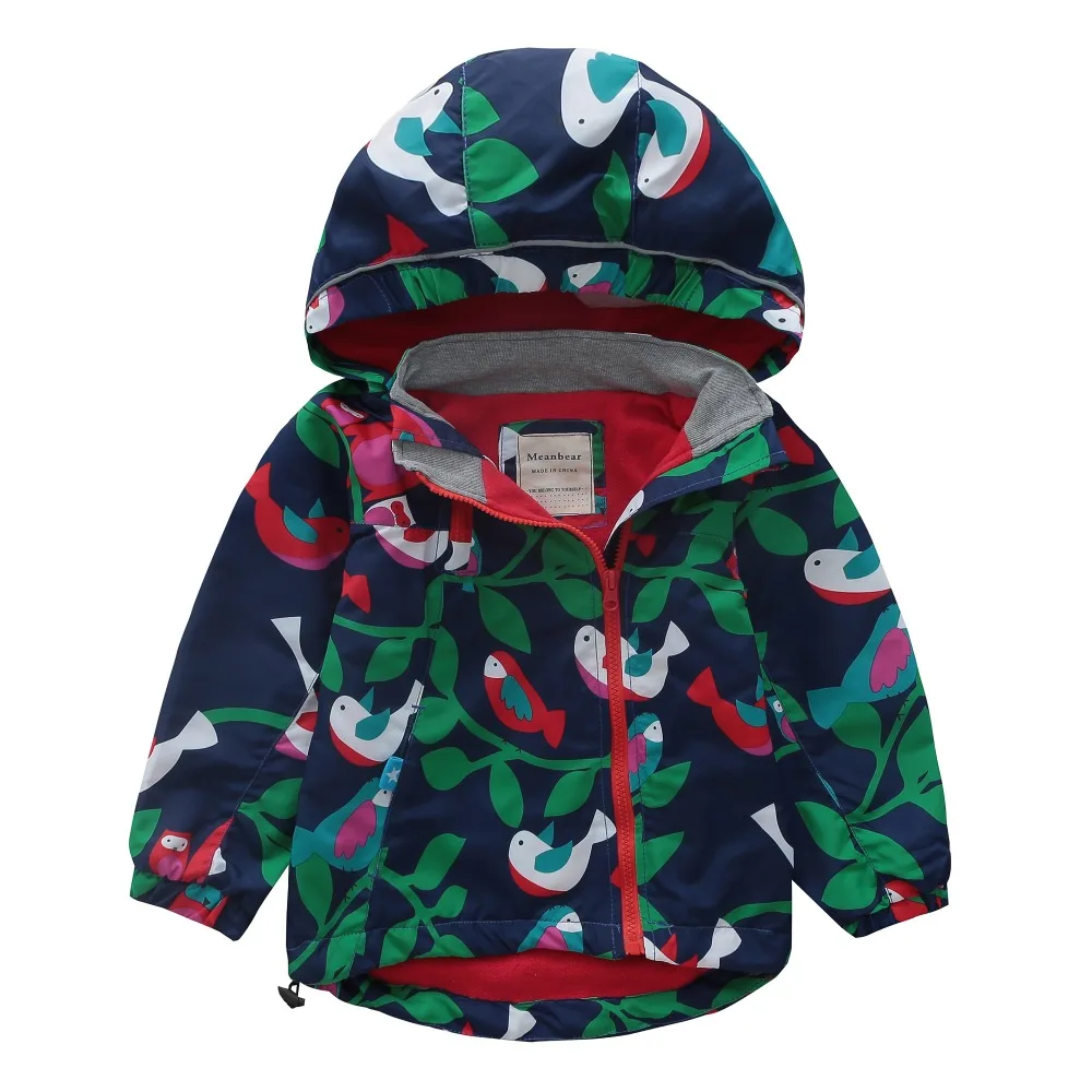 M112 Весна-осень-зима с принтом в виде героев мультфильмов, утепленные Мягкие накладки куртка одежда с капюшоном для мальчиков и девочек; Утепленная одежда пальто, детская верхняя одежда, детская ветровка