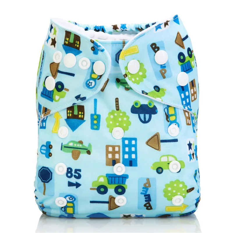 Baby Cloth Diaper Washable Reusable Pocket Cloth Nappy Adjustable Waterproof Baby Cloth Bamboo Charcoal Diaper Cover Insert - Цвет: 9