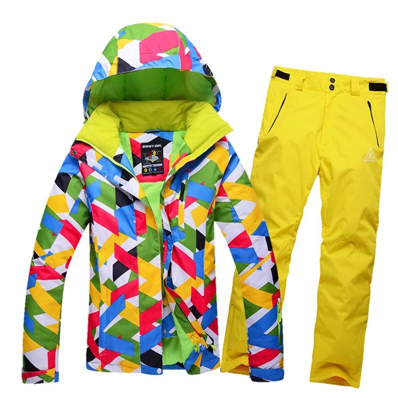 10k Leader Sales Winter Women Ski Suit Set Jackets And Pants Outdoor
