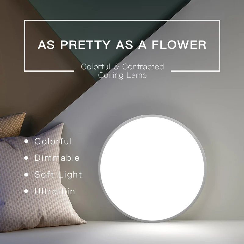 Billige Moderne LED Decke Lichter Leuchte Lampe Oberfläche Montieren Wohnzimmer Schlafzimmer Bad Fernbedienung Hause Dekoration Küche