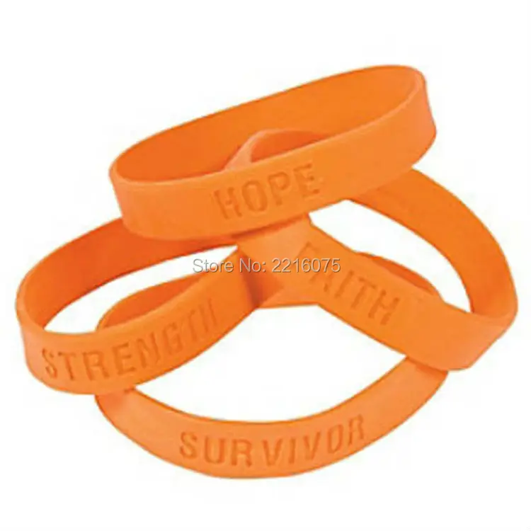 SURVIVOR FAITH STRENGTH HOPE  Orange