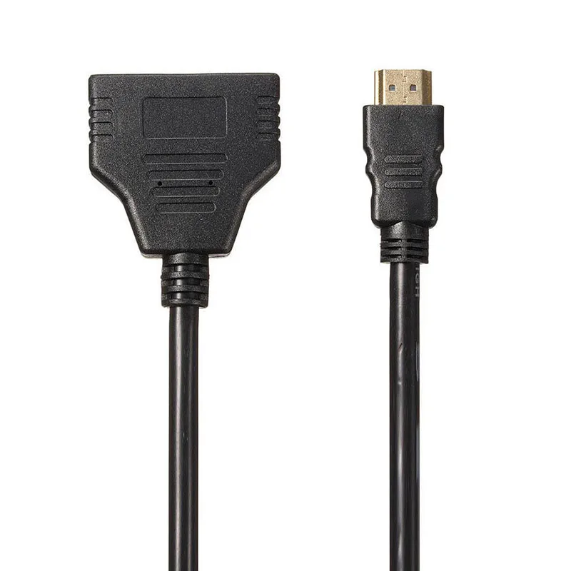 1080P кабель разветвитель HDMI папа 2 Женский 1 в Выход адаптер конвертер 30 см