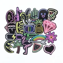 25Pcs Cool Neon Light Sticker Animal Cute Decals Waterproof Stickers DIY Gifts for Children to Laptop Guitar Fridge Bicycle Car 25Pcs Cool Neon Light Sticker Animal Cute Decals Waterproof Stickers DIY Gifts for Children to Laptop Guitar Fridge Bicycle Car