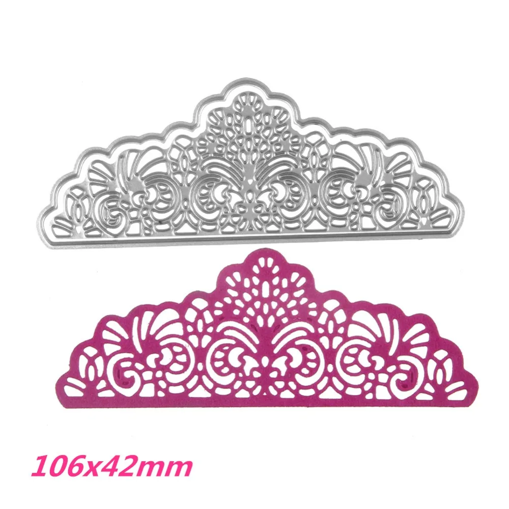 

106x42mm Lace Border Making Scrapbook Greeting Card Decor Lace Metal Cutting Dies Stencil Frame Embossing Template DIY