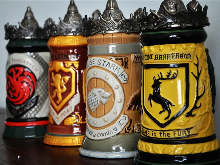 Аниме Игра престолов Пивная кружка чашка подписи Steins House Stark Lannister Targaryen Baratheon 22 oz Керамическая Пивная кружка STEIN