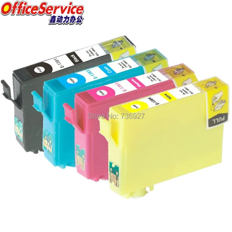 

T1381 to T1384 Compatible Ink Cartridge For Epson Stylus TX235W/TX420W/TX430W Workforce 60/320/325/525/625/630/633 printer