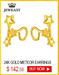JLZB 24K Pure Gold Earring Real AU 999 Solid Gold Earrings Beautiful Gypsophila Upscale Classic Fine Jewelry Hot Sell New 2020