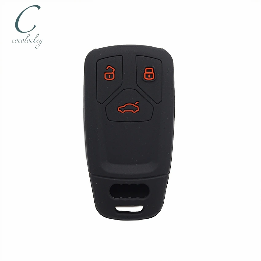 Cocolockey чехол для автомобильного ключа audi a4 b9 q5 q7 tt tts 8s 2016 2017 3 кнопки смарт ключ