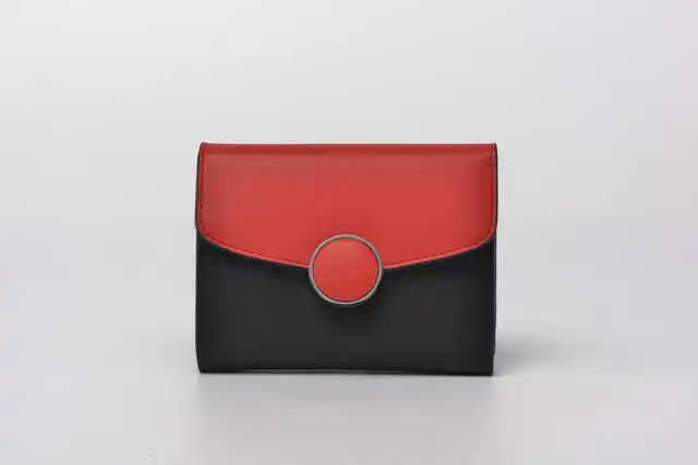 

1 fashionable small fresh leather simple short wallet Ladies Large Wallet multi-card 190130 ming