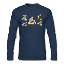 Фиолетовая футболка HU& GH Tintin And His Dog Snowy Man, футболка в стиле хип-хоп с индивидуальным принтом, зимние футболки из хлопка с принтом «Приключения Тинтина»