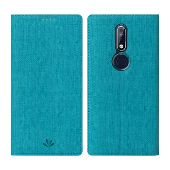 

For Nokia 7.1 Phone Case Soft Shockproof Flip Leather Protective nokia7.1 Back Cover Anti-Fall Folio Business casings Card Slot