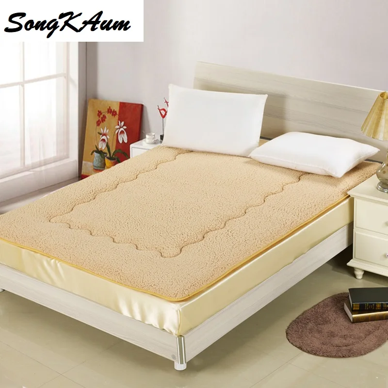 New Warm Winter Mattress Simple Cashmere-like Mattress full/queen/king Size Dormitory Hotel Home Mattress Bedspread Bed Pad