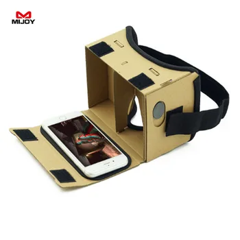 MIJOY Virtual Reality Glasses Google Cardboard Comfort able Glasses 3D Glasses VR Box Movie For iPhone 6 7 SmartPhone VR Headset