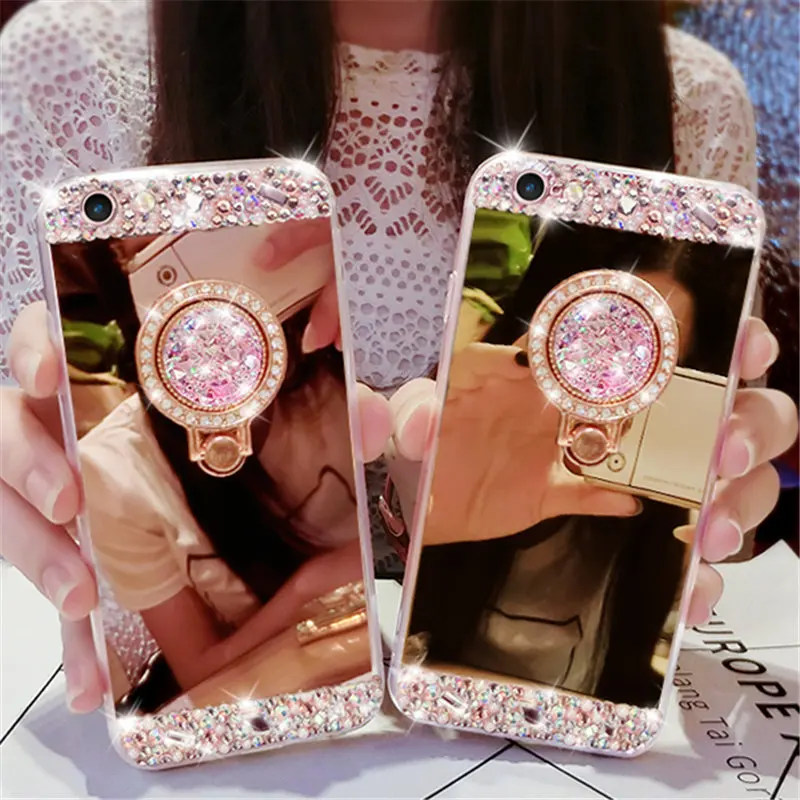 Зеркальный чехол для Huawei P9 lite P20 mate 10 20 Pro 8a honor 9 7a 9a 6c 8s 8x 9x P Smart Z Y7 2019 с