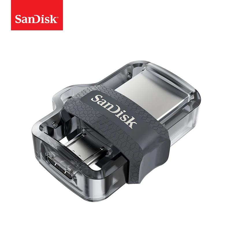 SanDisk USB 3,0 OTG флэш-накопитель 32 Гб 16 Гб двойной мини-накопитель 128 Гб 64 Гб флешки для ПК и телефонов Android