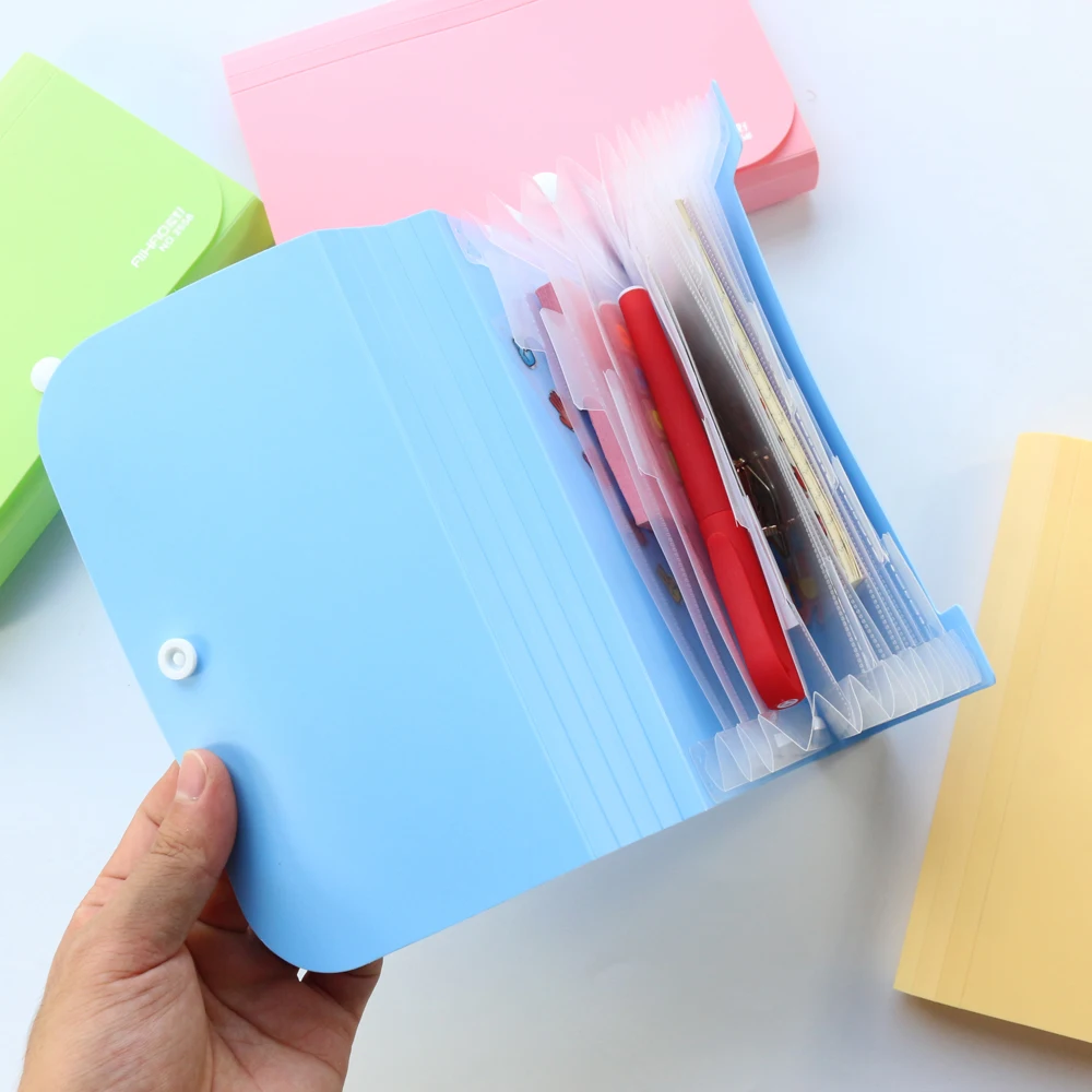 

Domikee cute PP office school mini expanding wallet stationery,fine student stationery organizer file folder/pencil case gift