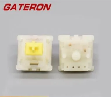 

Original GATERON Mechanical Keyboard Switch Shaft KS-3X Yellow Switches Customized Ivory-white Shell