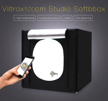 

CY 100cm*100cm photo Shooting LED Light Tent photo light tent set+4 LED strips+3 Backdrops+dimmer switch photography tent kit