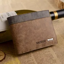 Caliente la venta de cuero de la PU carpeta hombre con guardatarjetas diferentes patrones monedero para hombre carteira