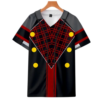 

new 2019 kingdom hearts 3 hot unisex cos Bottom shirt autumn Short-sleeved baseball couple love parent-child