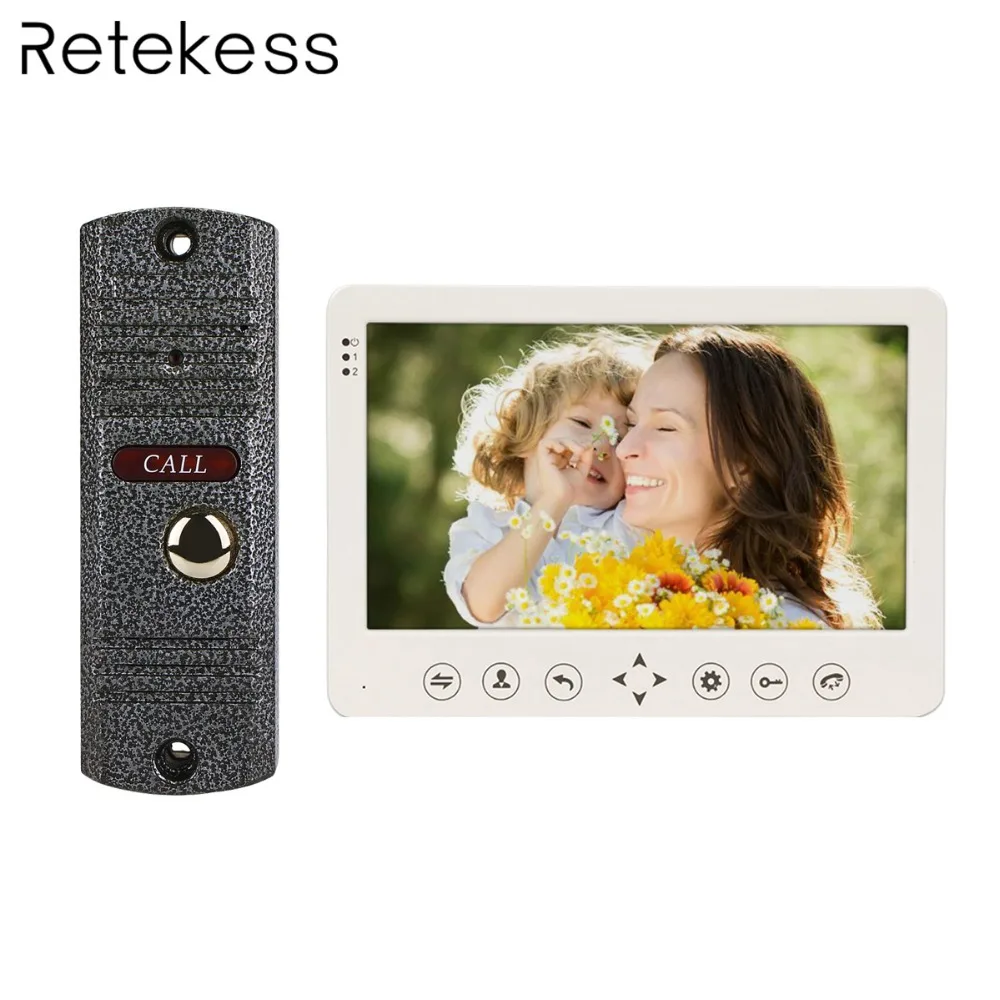 

10" TFT Door Monitor Video Dual-way Intercom Home Door Phone Recorder System Supported CCTV Camera & SD/TF Card