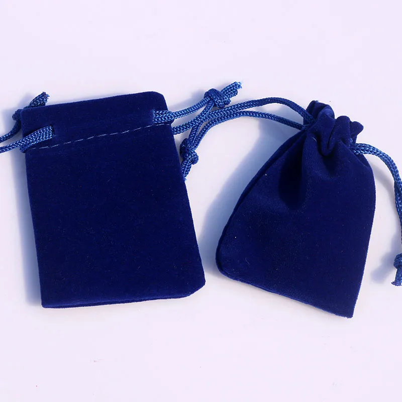 100pcs 5x7cm (1.96"x2.75") Jewelry Packing Velvet bag Packaging Bags