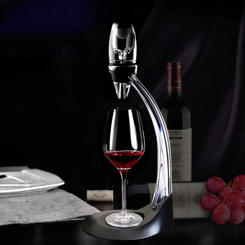 Профессиональный Декантер для красного вина Pourer С подставка для фильтра держатель водки Быстрый воздушный аэратор для дома Обеденный бар необходимый набор PAK55