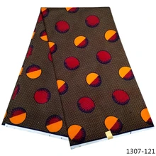 Полиэстер ткань дизайн Африканский воск ткань для свадебное платье Анкара Африканский Воск Принт 1307-12