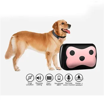 

D69 Waterproof MiNi Pet GSM GPS Tracker Locator Collar For Dog Cat Long Standby Geo-Fence LBS Free APP Platform Tracking Device